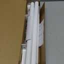 Curtain Rods for Windows 32-90 Inch, 1 Inch Adjustable White Curtain Rod Set with Brackets, Easy Install