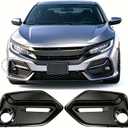 Fog Light Cover Trim Kit Fit for Civic Hatchback 2017-2021
4-Piece Set OE 71113-TGG-A50 Scratch-Resistant ABS