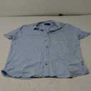 NWT / Lucky Brand Mens Short Sleeve Button-up Shirt 
(38, Blue)