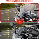 Windshield for Kawasaki Z900 Z650, Dark Tinted Wind Shield Windscreen Air Wind Deflector Front Flyscreen for Kawasaki Z900 2020-2024 Z650 2021-2024