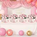 TSVATE Pink Baby Shower Boxes Decorations - 4 Baby Shower Centerpiece Boxes Gender Reveal First Birthday Centerpiece Decors (Without Flowers)