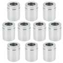 eMagTech Pack of 10 Hydraulic Swage Ferrules Non-Skive Hydraulic Swage Ferrules Hose Hydraulic Ferrules Suitable for SAE R1AT/R2AT Hoses, 3/8 inch