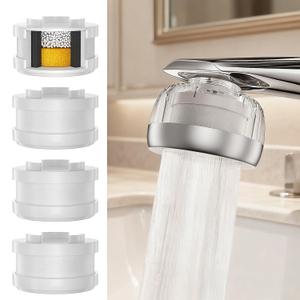 LongLasting Bathroom Sink Faucet Water Filter .Removes 99% Chlorine Heavy Metals. Hard Water Softener. Kitchen Purifier. Relieve Dry, Rough&Itchy Skin, Suitable for Sensitive Skin.TWF Series