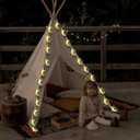 Eid Ramadan String Lights, 40LED Mubarak Lights Moon and Star String Lights Battery Operated Party Festival Fairy Lights for Home Bedroom Wedding Garden Patio Indoor & Outdoor Decorations