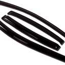 Tuningpros WV-006 Outside Mount Window Visor Deflector Rain Guard Dark Smoke 4-pc Set, Compatible with 2004-2008 Acura TSX