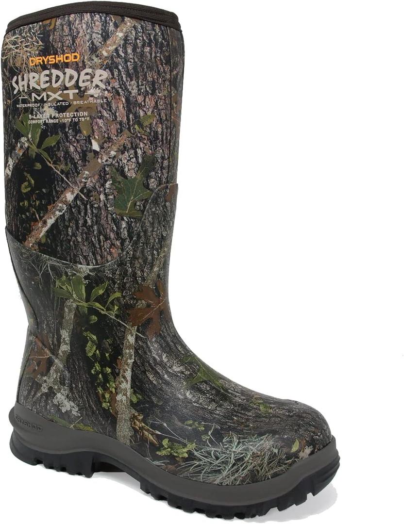 Dryshod Men's Shredder MXT Hunting Boots Hunting Boot | Rubber | Waterproof | Knee High | Full Camo | SHX-MH-CM (11)