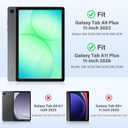 Akkerds Compatible with Galaxy Tab A11 Plus 11" 2026/ A9 Plus Case 11 Inch 2023, Slim Soft TPU Protective Cover with Trifold Stand & Auto Wake/Sleep for Galaxy A11+/ A9+ 5G Tablet Case, PineGreen