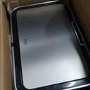 EKO Deluxe Mirage-T 50 Liter / 13.2 Gallon Touchless Rectangular Motion Sensor Trash Can, Matte Stainless Steel Finish