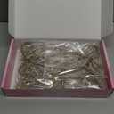 FLAIR GIFTS 12 Pcs 4.3" x 6" 2025 Christmas Bows for Tree Decor, Champagne Gold Sparkly Glitter Rhinestone Bow Ornaments with Twist Tie for Xmas Decoration, Wreath, Garland, Gift Wrapping