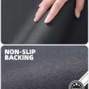 Color&Geometry Dish Drying Mats for Kitchen Counter, Dish Drying Rack Mat Strong Absorbent Water and Quick Dry , Kitchen Counter Mat Non Slip, Black Coffee Maker Mat, 16"X24"