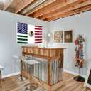 American Mexican Friendship Flag 6x10FT USA Mexico Flag Fade Proof Vivid Color Polyester with Brass Grommets For Indoor Outdoor (B, 6x10FT)