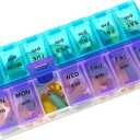 MEDca Weekly Pill Organizer, Twice-a-Day, 1 Pill Organizer (1 Count (Pack of 1))