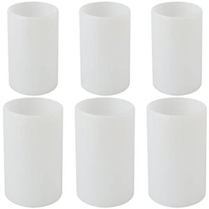JEUIHAU 3 PCS 2 Sizes Cylinder Candle Molds, Silicone Candle Mold, Pillar Candles Resin Mould for Candle Making, Epoxy Resin Candle Soap Molds for Resin Casting, Clay Crafting, White