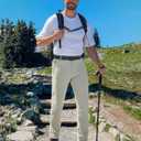 BLUE CHILL Mens Hiking Pants with 4 Zipper Pockets