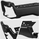 DNA MOTORING Left Side Rear Bumper Compatible with 2023-2025 Ford F250 SD, F350 SD, F450 SD, w/o Parking Sensor Holes, FO1102410, Black, BUMP-R-F25023-C-01-BK-L