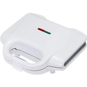 Amazon Basics Waffle Maker 2-Slices White with Non-stick coating and Easy to Clean, 700W