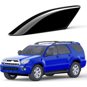 Car Roof Rack End Caps Fit For Toyota 4Runner 4WD N210 2003 2004 2005 2006 2007 2008 2009 Roof Rack Accessories Roof Rail End Cover Roof Luggage Rail Rack Protection Cover Shell Trim 1 Pc Black (Black left driver's front side)
