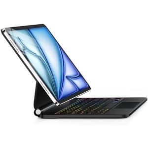GGQFGTOJ Keyboard Case for iPad Air 13 inch (M3 2025/M2, 2024),iPad Pro 12.9 inch (3/4/5/6th Gen)，Magic-Style Magnetic – Floating Cantilever Stand – Backlit Keyboard Case with Multi-Touch Trackpad