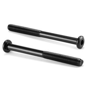 M8 x 90mm 20Pcs Flat Head Hex Socket Cap Screws Bolts, 304 Stainless Steel 18-8, Partially Threaded, Black Oxide by SG TZH (with Hex Spanner)