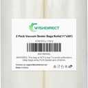 Vacuum Sealer Bags Rolls 2-Pack 11"X50' Commercial Grade BPA Free Double Sides Textured Vacuum Seal Bags Compatible with FoodSaver and Sous Vide Cooking (Total 100 Feet)