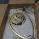 ZMISHIBO 24 Inch Ceiling Fans with Lights and Remote, Modern Low Profile Ceiling Fan, 3000-6000K Dimmable Flush Mount LED Fan Light, 6 Wind Speeds, Fandelier Ceiling Fans for Bedroom- Black