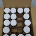 20 Pack 2 oz Glass Shot Bottles w/ White Lids & 20 Labels - Small Clear Jar for Ginger, Wellness Shot, Juice, Sample, Whiskey - Travel Essentials Mini Bottles - Wide Mouth, Leakproof, Dishwasher Safe