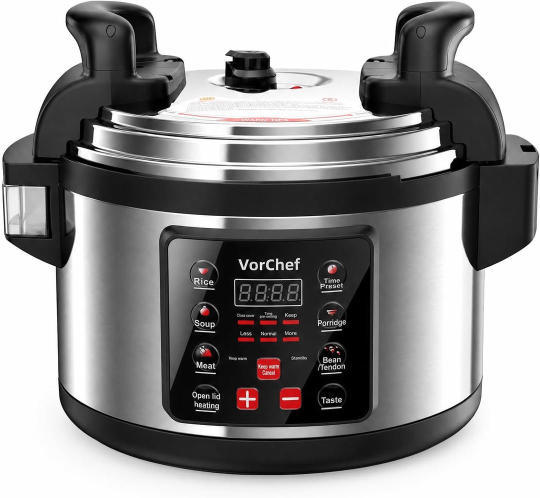 15L/15.9 QT Commercial Electric Pressure Cooker, 5-in-1 Multifunctional Large Pressure Cookers,2000W Electric Pressure Canner with Non-stick Inner Pot Use for Restaurant,Canteen and Hotel