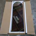 Door Mirror, Full Length Over The Door, 16'' x 50'' Hanging, Large Arched, Hanging/Leaning, Home Decor, Black