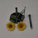 Hemoton Farmhouse Style Roll Paper Stand Colored Drawing Kitchen Paper Roll Holder Sturdy Flat-Bottom Design for Kitchen Bathroom and Living Room (Green)