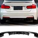 Rear Diffuser Compatible with 2013-2019 BMW F30 M-Sport Bumper