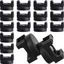 Yookeer 15 Pcs Magnetic Zip Tie Mount Base Black Magnetic Cable Clips Wire Holder Multipurpose Cable Ties Management Base Electrical Supplies for Wire (22 mm)