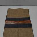 Yangest Patchwork Pillow Cover 12x20 Inch Luxury Cotton and Linen Cushion Cover Faux Leather Pillowcover for Couch Bedroom Living Room, Brown