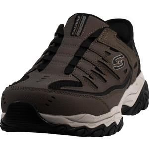 Skechers Men's Afterburn M. Fit Ridgeburn Hands Free Slip-in Loafers (11 X-Wide, Brown)