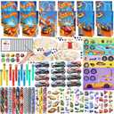 120Pcs Race Car Party Favors Set, Racing Themed Birthday Decorations, Goodie Bag Stuffers for Classroom Rewards, Pinata Fillers & Gift Bags, Racing Party Supplies for Kids Birthday Celebration