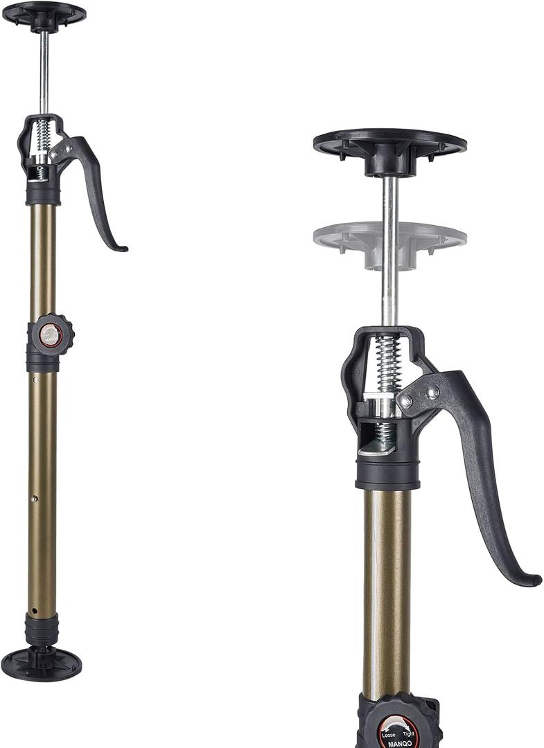 MANQO Cabinet Jack for Installing CabinetAdjustable Support Pole3rd Hand Support SystemExtend from 19.29 inch to 43.30 inch,Supports up to 78 lbs for Drywall 1Pc Set (Patent Design)