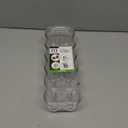 mDesign Stackable Plastic Covered Egg Tray Holder, Storage Container and Organizer for Refrigerator - Dozen-Section Carrier Bin with Lid and Handle - Holds 12 Eggs - Clear