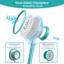 SCIAN Lightweight Stethoscope -Enhanced Acoustic, Satin-Flex Tube, Aluminum Dual Head Stethoscope for Nurse Essentials