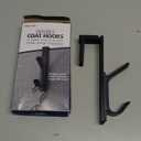 Officemate Double Coat Hooks for Cubicle Panels, Adjustable 1.25-3.5 Inch, Charcoal (22005) (Black)