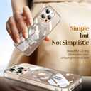 ESTPEAK CD Mag-Stand Case for iPhone 13 Pro Case with Invisible Magnetic Ring, [Compatible with MagSafe] [Never Yellowing] Top Clear Phone Case Cover for iPhone 13 Pro 6.1" Men Women, Clear