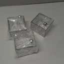 Qtip Holder Dispenser, 3 Pack Wall Mounted Plastic Cotton Pad Holder, Cotton Ball, Swabs, Floss, Makeup Organizers Containers for Vanity Bathroom (Clear, 3 Pack)