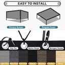 Shade&Beyond Customized Size 90% Sun Shade Cloth with Grommets, 08' X 12' Pergola Shade Cover Canopy, Mesh Tarp Sun Screens for Patio, Outdoor, Garden, Backyard, Light Gray, GN02