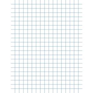 School Smart Graph Paper, 8-1/2 x 11 Inches, 1/4 Inch Rule, White, 500 Sheets