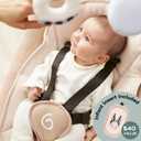 Babymoov Swoon Evolution Smart Electric Baby Swing, Bluetooth-Connected, 8 Motions, 360 Reclining Seat, Music Streaming, Voice Recording, Personalized Lullabies, Mobile App Control, Infant Included