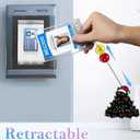 2 x Plifal Christmas Badge Reel Retractable - Cute Christmas Tree Black Cat Santa Hat cat Badge Reel Holder with Alligator Clip, Gifts for Nurse Office Worker Medical Assistant Student ID Accessories