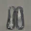 Durcord 2Pack 10ft USB C Charger Cable - 100W Fast Charging for Android/Phone/Pad, Type C to Type C Compatible with iPhone 17/16/15 Pro Plus Max Silver