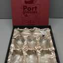 GLASSIQUE CADEAU Port and Dessert Wine, Sherry, Cordial, Aperitif Tasting Glasses | Set of 6 Small Crystal 7 oz Sippers | Mini Short Stem Nosing Taster Copitas