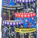Transformers Boys' 7-pack Athletic Boxer Briefs With in Sizes 2/3t, 4, 6, 8 & 10 (Black, S)