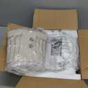 SAIWEYA 23" Farmhouse Table Lamps Set of 2, 3 Way Dimmable Lamps with 2 LED Bulbs and Rocker Switch, Vintage Nightstand Lamp for Bedroom Living Room Office End Table Entryway, Antique Grey