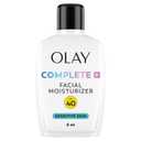 Olay Complete+ Face Moisturizer with Sunscreen SPF 40, For Sensitive Skin, Broad Spectrum Sun Protection, Fragrence-Free - No White Cast on All Tones, Nourishes Moisture Barrier - Ceramides, 6 Oz