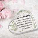 Leadership Gifts Desk Decor for Men Women, 4 Inch Difference Maker Plaque Office Decorations for Leader Boss Mentor